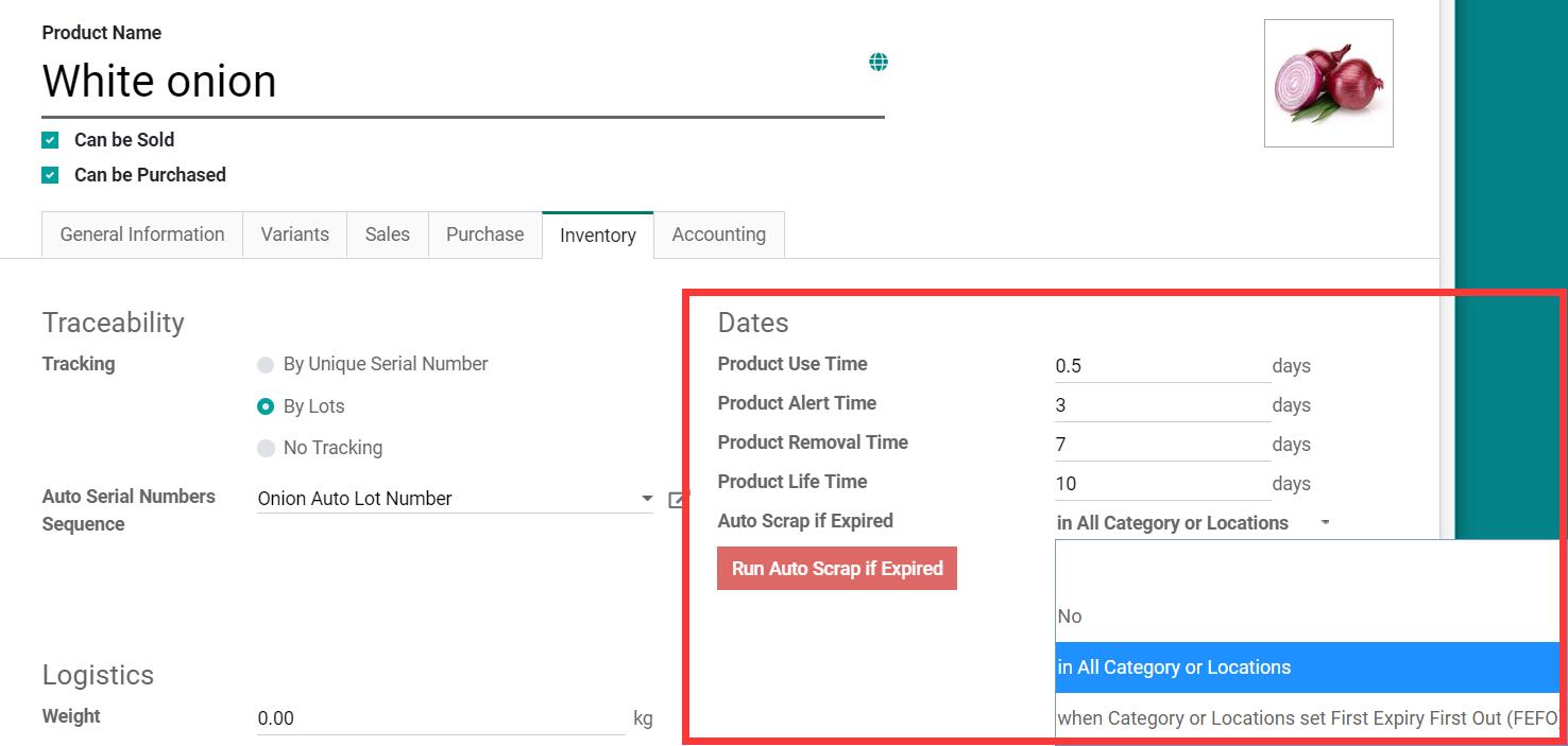 Auto Expired, Products Warranty Duration with serial and lots support.