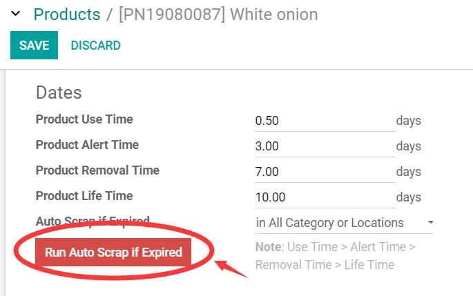 Auto Expired, Products Warranty Duration with serial and lots support.