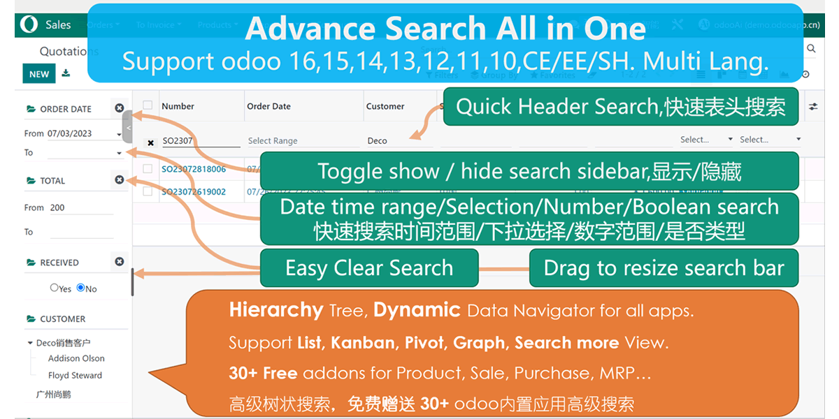 Purchase addon for Advance Search Superbar