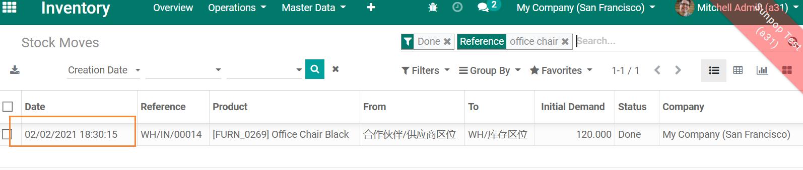 Customize Effective Date for Stock transfer picking, Post done stock operation