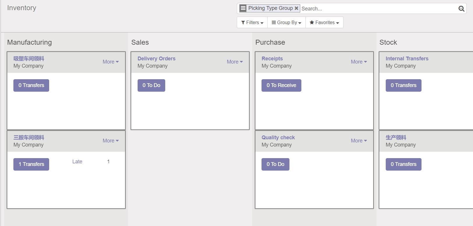 App stock picking type group