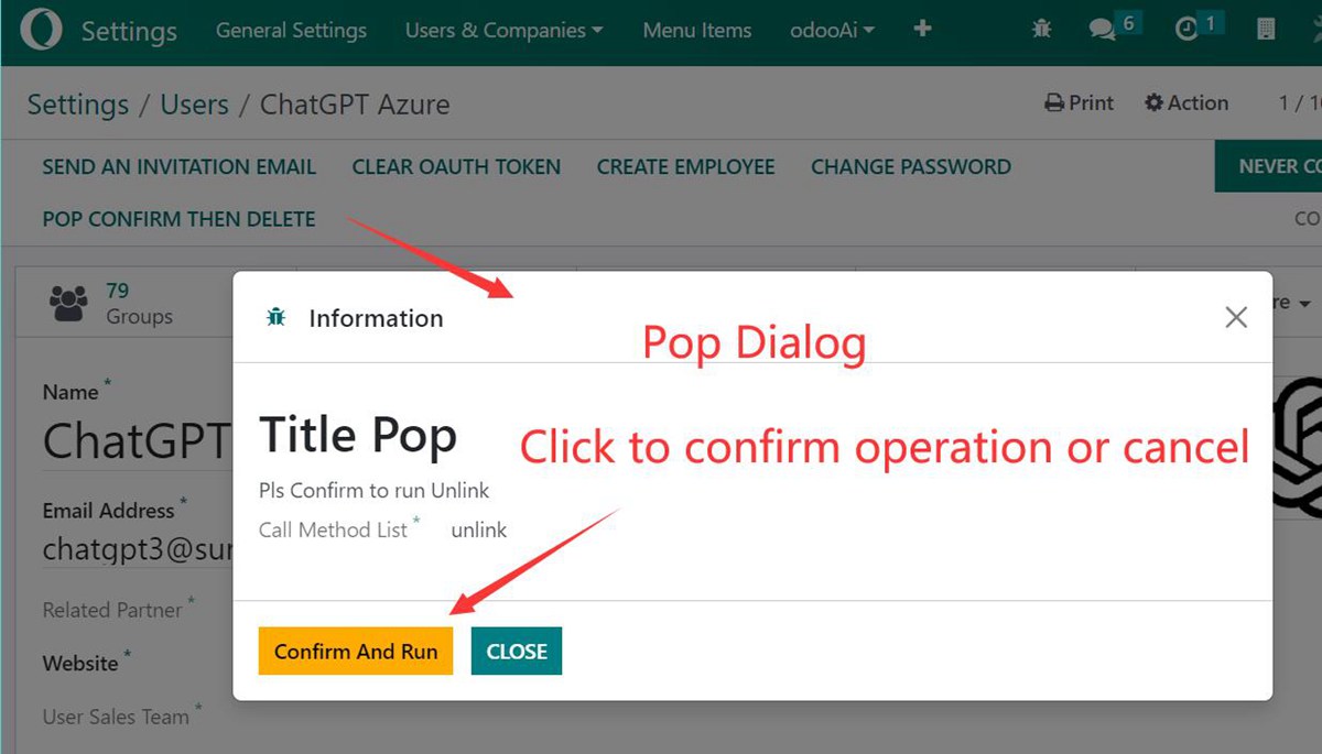Confirm Dialog then run method, Message Wizard