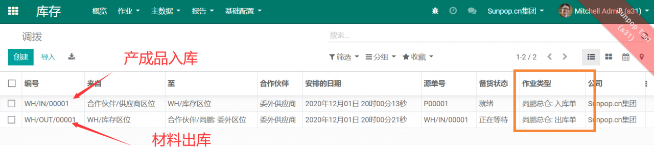 odoo16,15,14,13中实例解读外协委外制造功能，委外发料生产完工入库全流程